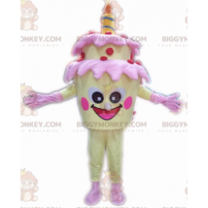 Costume giallo torta di compleanno BIGGYMONKEY™, costume da