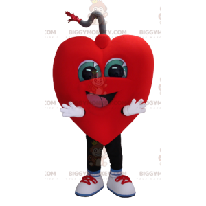 Giant Smiling Heart BIGGYMONKEY™ Mascot Costume –