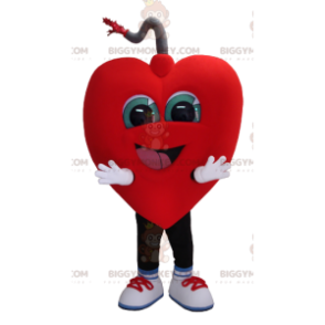 Costume da mascotte Giant Smiling Heart BIGGYMONKEY™ -