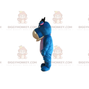 Traje de mascote BIGGYMONKEY™ de Eeyore, famoso burro azul em