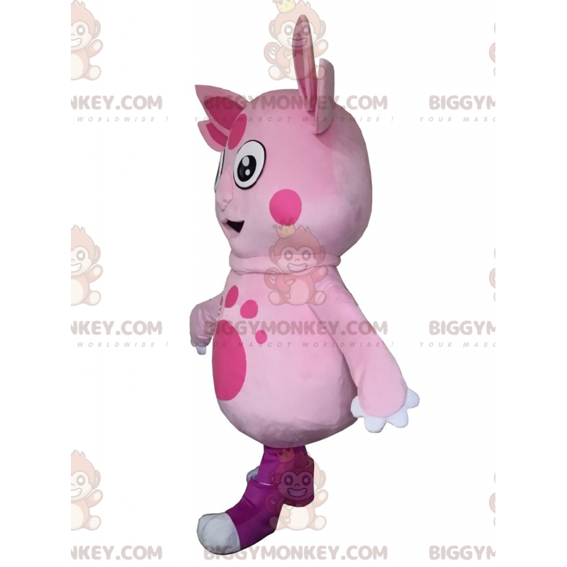 Costume de mascotte BIGGYMONKEY™ de Luntik, personnage rose de