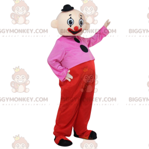 BIGGYMONKEY™ värikäs klovni-maskottiasu, sirkuspuku, akrobaatti