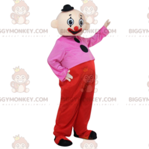 BIGGYMONKEY™ traje de mascota de payaso colorido, traje de