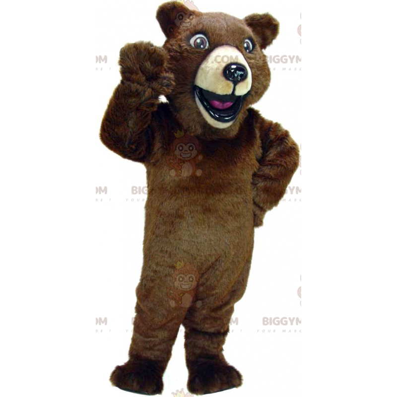 Costume da mascotte dell'orso bruno gigante BIGGYMONKEY™ -