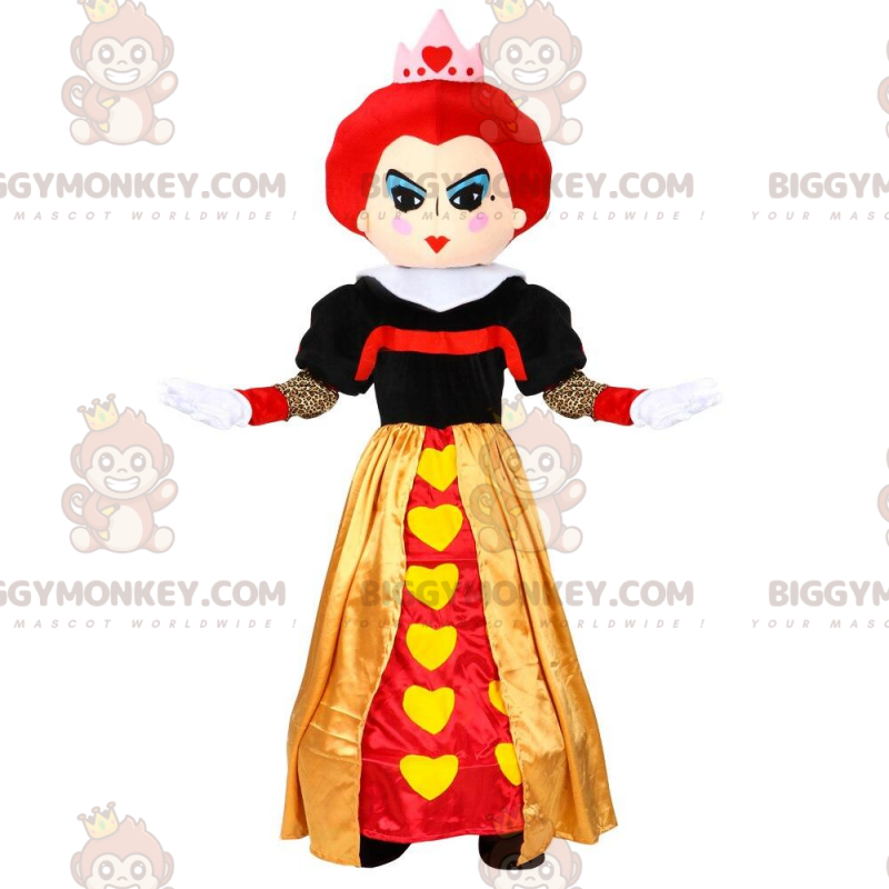 Costume de mascotte BIGGYMONKEY™ de la reine des cœurs d'Alice