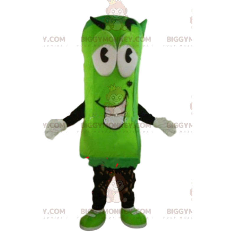 Grønt vegetabilsk BIGGYMONKEY™ maskotkostume, kostume med grøn
