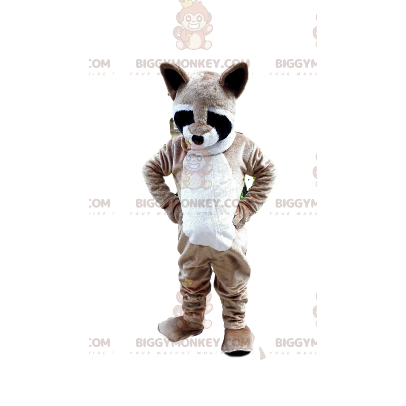 Costume de mascotte BIGGYMONKEY™ de raton laveur, costume de