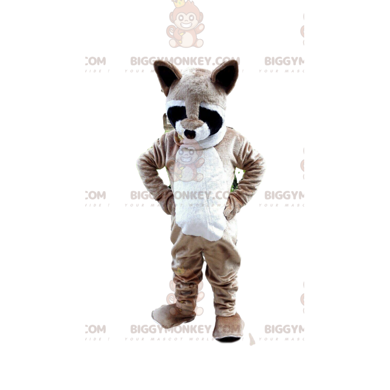 Raccoon BIGGYMONKEY™ maskottiasu, skunk-asu, metsäeläin -