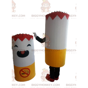 Costume de mascotte BIGGYMONKEY™ de cigarette géante avec le