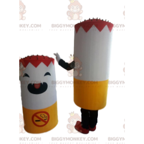 Costume de mascotte BIGGYMONKEY™ de cigarette géante avec le