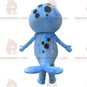 Costume de mascotte BIGGYMONKEY™ d'otarie bleue, costume de
