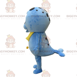 Costume de mascotte BIGGYMONKEY™ d'otarie bleue, costume de