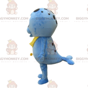 Kostium maskotka niebieski lew morski BIGGYMONKEY™, kostium lwa