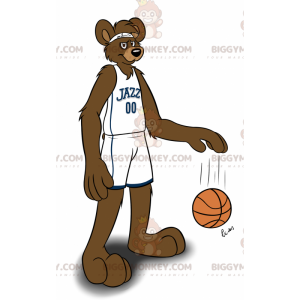 BIGGYMONKEY™ maskotkostume Brun kænguru i sportstøj -