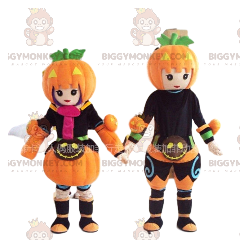 2 personaggi di Halloween della mascotte di BIGGYMONKEY™