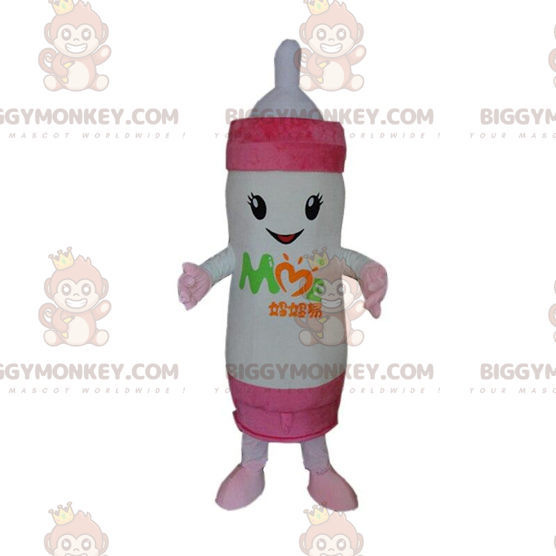 Riesige weiße und rosa Babyflasche BIGGYMONKEY™