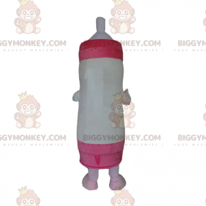 Gigantische witte en roze babyfles BIGGYMONKEY™