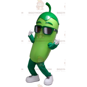 Disfraz de mascota de pepinillo verde gigante BIGGYMONKEY™ -