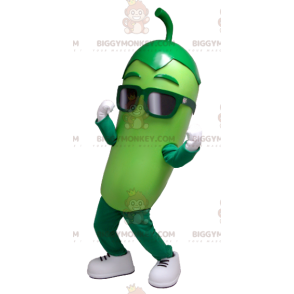 Costume da mascotte BIGGYMONKEY™ sottaceto verde gigante -