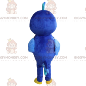 Blue and Yellow Bird BIGGYMONKEY™ Mascot Costume, Plush Baby