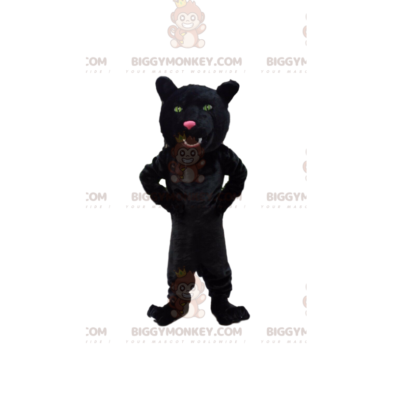 Kostým maskota černého pantera BIGGYMONKEY™, kostým obří kočky