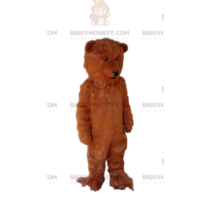 Disfraz de mascota BIGGYMONKEY™ oso pardo suave y peludo