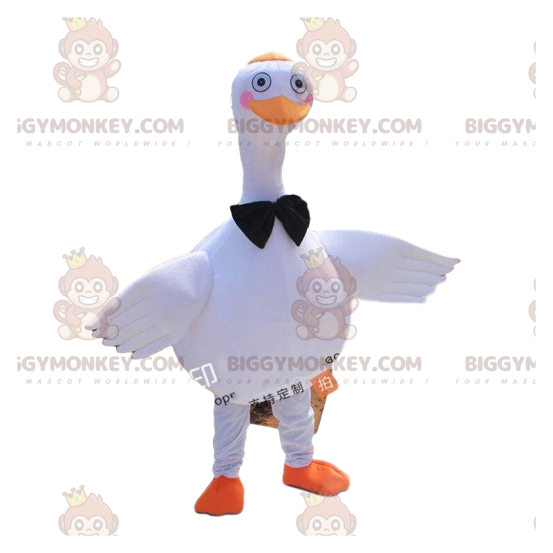 Στολή μασκότ Giant Goose BIGGYMONKEY™, Στολή Big White Bird -