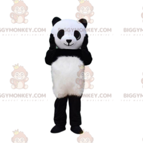 Kæmpe panda BIGGYMONKEY™ maskot kostume, sort og hvid bjørn
