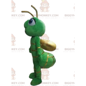 Costume de mascotte BIGGYMONKEY™ de luciole, d'insecte vert