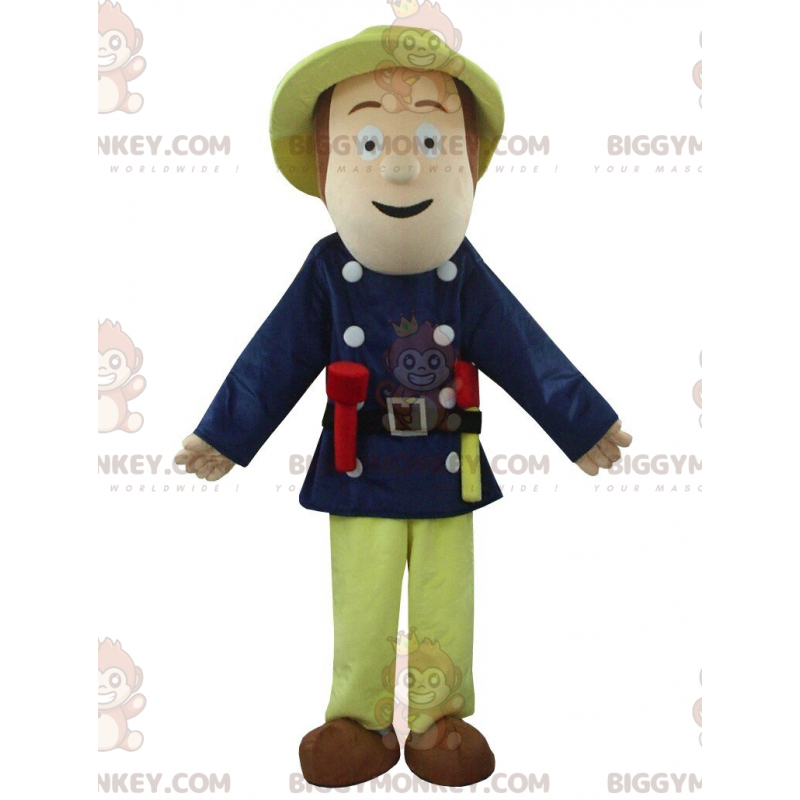 BIGGYMONKEY™ costume mascotte pompiere, costume uomo, bagnino -