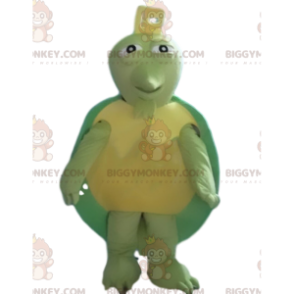 Costume de mascotte BIGGYMONKEY™ de tortue verte et jaune