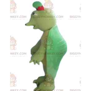 Traje de mascote BIGGYMONKEY™ Tartaruga Verde e Amarela, Traje