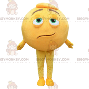 Giant Yellow Smiley Στολή μασκότ BIGGYMONKEY™, στρογγυλή στολή