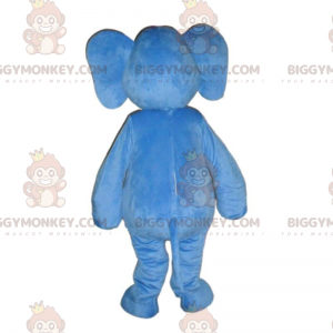 BIGGYMONKEY™ Mascottekostuum Blauwe olifant met grote oren