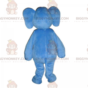 Costume de mascotte BIGGYMONKEY™ d'éléphant bleu avec de
