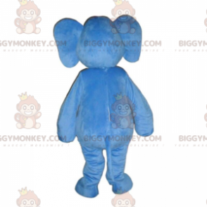 BIGGYMONKEY™ Disfraz de mascota elefante azul con orejas