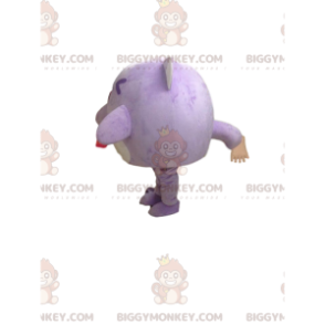 Purppura kissan BIGGYMONKEY™ maskottiasu, violetti olennon asu