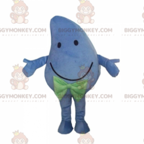 Disfraz de mascota BIGGYMONKEY™ de mango azul sonriente