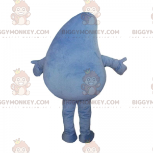 Disfraz de mascota BIGGYMONKEY™ de mango azul sonriente