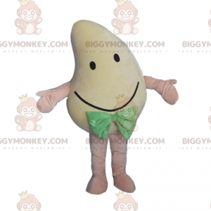 BIGGYMONKEY™ mascot costume of giant smiling yellow mango