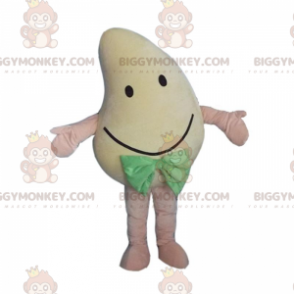 BIGGYMONKEY™ costume mascotte di mango giallo sorridente