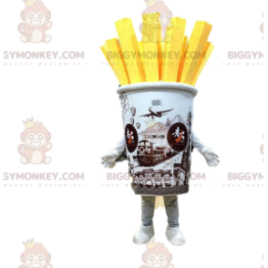 Giant Fries Cone BIGGYMONKEY™ Mascot Costume, Fries Costume -