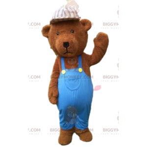 BIGGYMONKEY™ Costume da mascotte Orsacchiotto marrone vestito