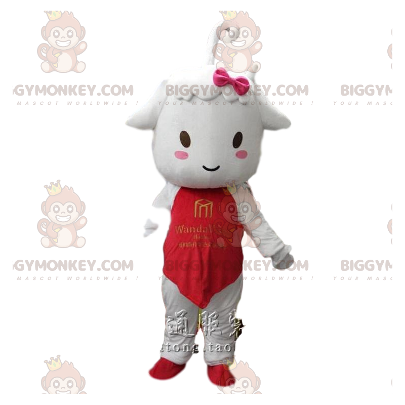 Costume de mascotte BIGGYMONKEY™ d'agneau, de petit mouton