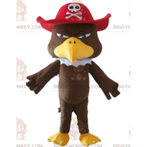BIGGYMONKEY™ Maskottchenkostüm Adler mit Piratenhut