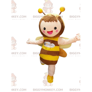 Costume da mascotte BIGGYMONKEY™ ape molto sorridente, costume