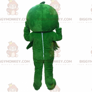 Vihreä kasvis BIGGYMONKEY™ maskottiasu, vihreä hahmoasu -