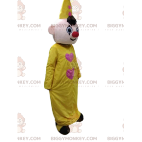 BIGGYMONKEY™ gelbes Clown-Maskottchenkostüm, Zirkuskostüm