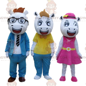 3 BIGGYMONKEY™s very stylish cow mascots, 3 animal costumes –