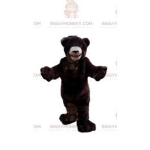 BIGGYMONKEY™ pluche bruine beer mascotte kostuum, teddybeer